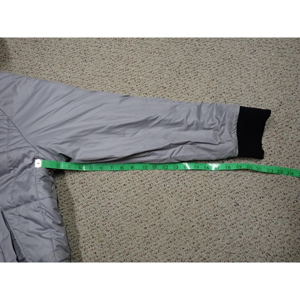 The North Face Reversible Jacket Mens XL Black Grey Good Quilted Hooded Puffer - Picture 15 of 15